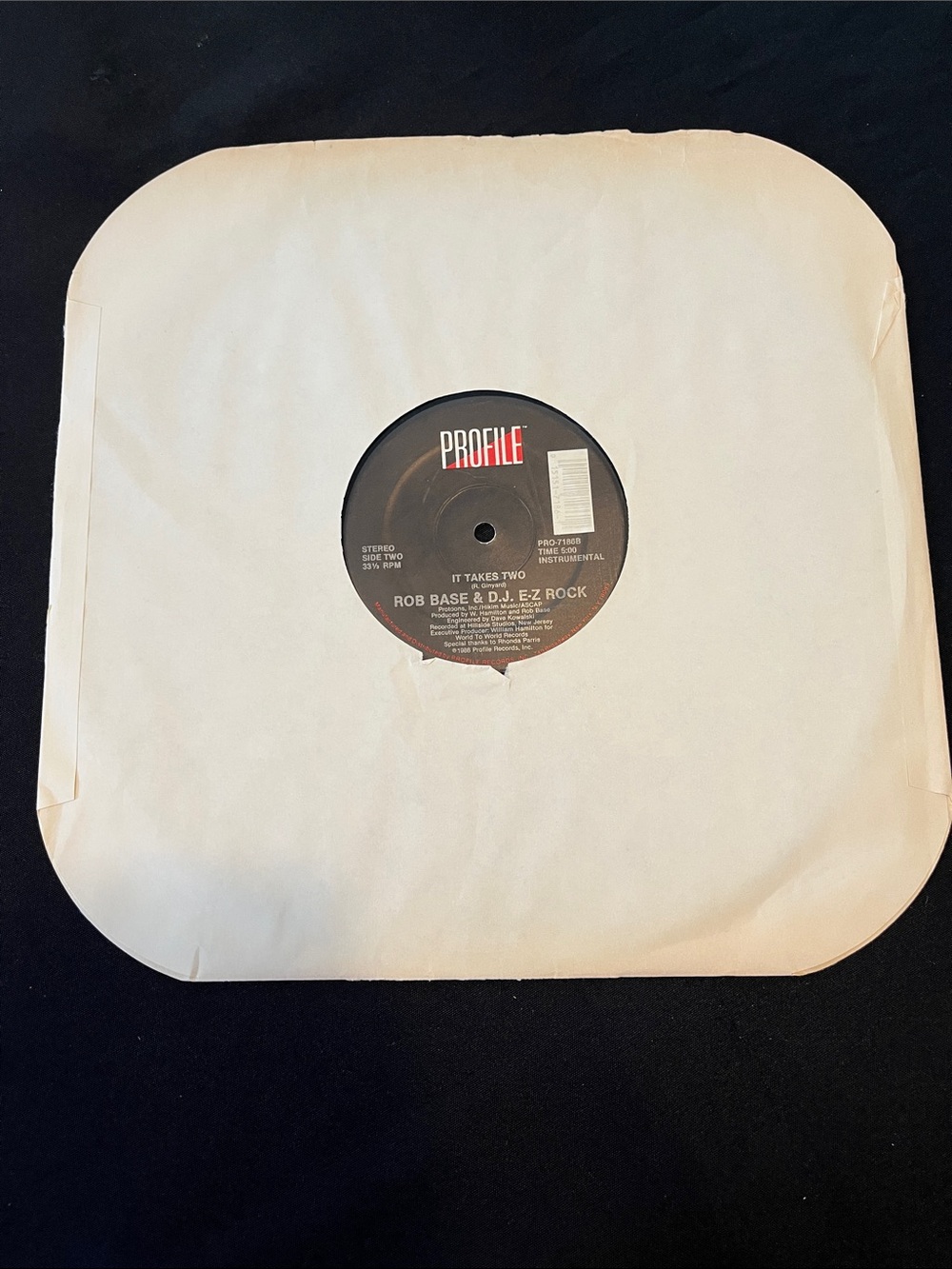 ROB BASE & D.J. E-Z ROCK "It Takes Two" Vinyl Record - Picture 4 of 8
